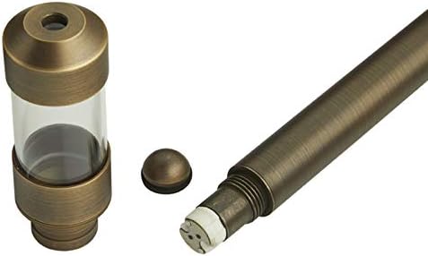 VOLT Max Spread 12V Solid Brass Path Light (25" Tall, 9" Shade), Br...