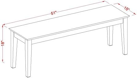 East West Furniture PSCA6C-MAH-LC 6 Piece Modern Dining Table Set Contains a ...