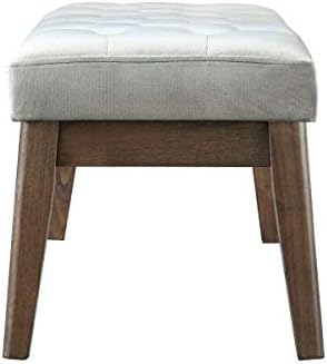 24KF Velvet Upholstered Buttons Tufted Entryway Bench with Solid Wood Leg,Bed...