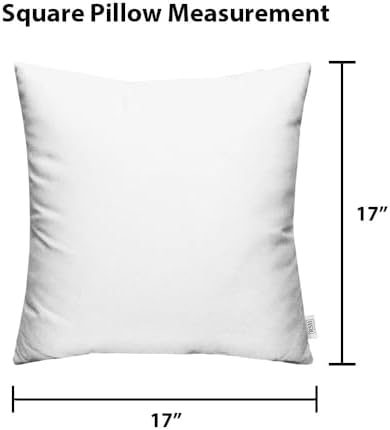 RSH DECOR Square Throw Pillows Set of 2, 17" x 17", Outdoor Pillows...