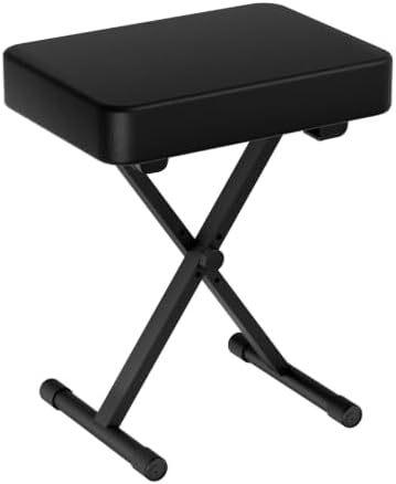 Adjustable X-Style Keyboard Bench,Thick Cushion,Folding X-Style Keyboard Benc...