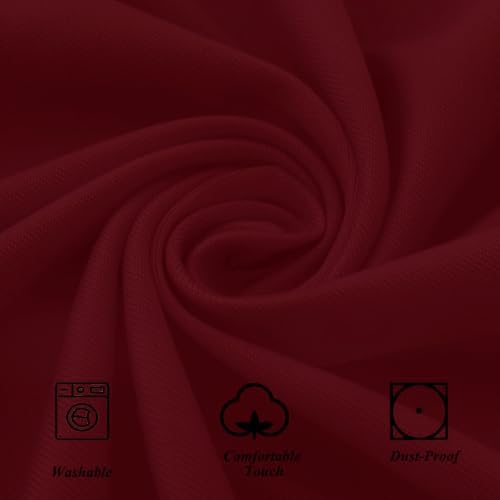 4Pack Burgundy Cocktail Table Covers 32x43Inch Cocktail Table Tablecloths