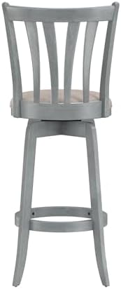 Hillsdale Furniture Savana Wood Bar Height Stool, 30" high, Blue Wire Brush