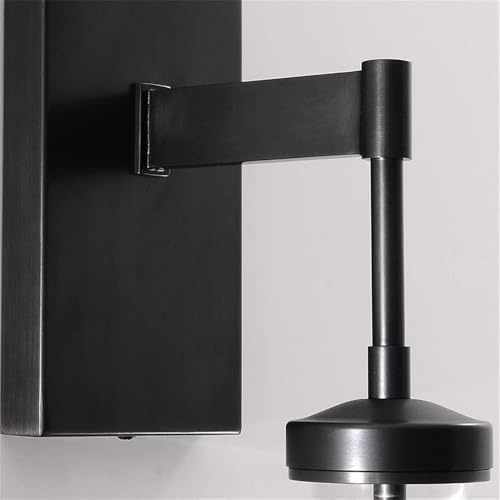Wall Sconces Set of Two, Black Dimmable Raindrop Wall Lighting, Modern Bathro...