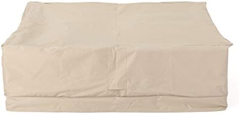 Christopher Knight Home Shield Outdoor Waterproof Fabric Chat Set Cover, Beige