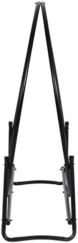 COSTWAY 41” Firewood Log Rack, Powder-Coated Steel Fireplace Wood Holder w/Do...