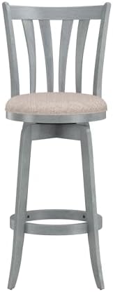 Hillsdale Furniture Savana Wood Bar Height Stool, 30" high, Blue Wire Brush