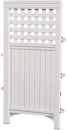 Suncast 4-Panel Outdoor Screen Enclosure - Freestanding Wicker Resin Reversib...