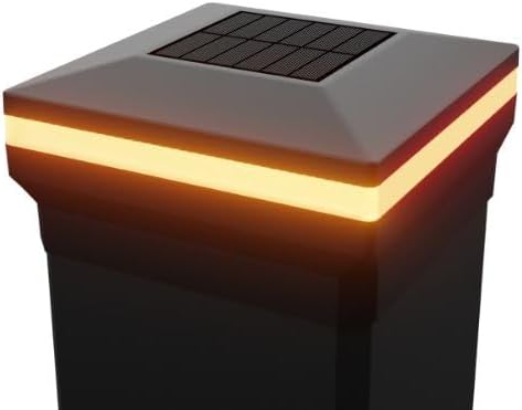4.5" x 4.5" Composite Solar Deck Post Cap Light for a Trex Transcen...