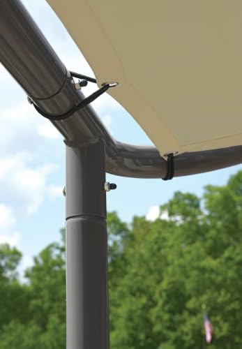 ShelterLogic Solano 10' x 6' Outdoor Gazebo Canopy, Slanted Roof Shad...