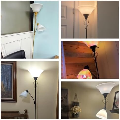 Floor Lamps for Living Room, 70" Tall Torchiere Floor Lamps, Plastic Shade