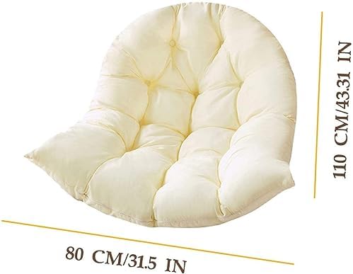 Thickened Egg Chair Cushion Replacement, Swing Hanging Basket Seat Pillow