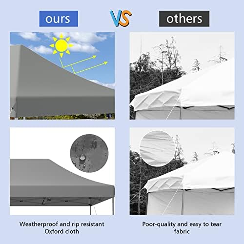 Tangkula 10x20 Ft Pop Up Canopy Tent, Easy Set-up Outdoor Commercial Instant ...