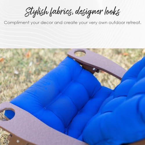 RSH DECOR: Foam Adirondack Chair Cushion | 48” x 20” x 2” | All-Weather Spun ...