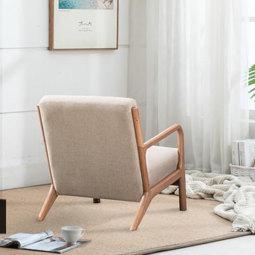 INZOY Mid-Century Modern Accent Chair Set of 2, Upholstered Living Room Chair...