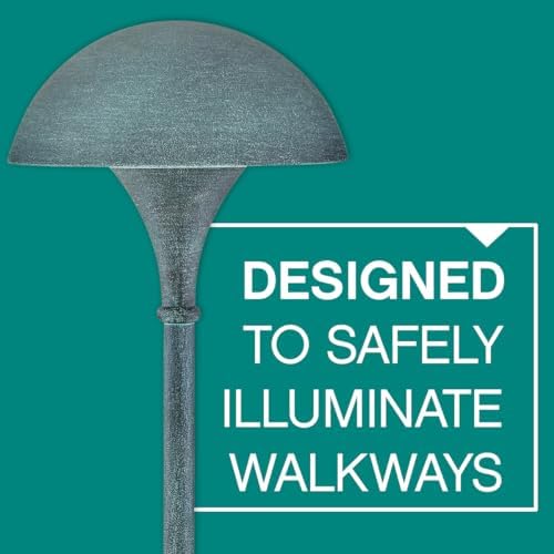 Hinkley Mushroom 120V Landscape Aluminum Path Light, Verde Finish