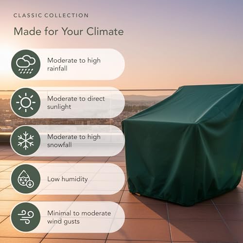 Covermates Classic Sq. Adirondack Cover – 28Wx34Dx52H, Green