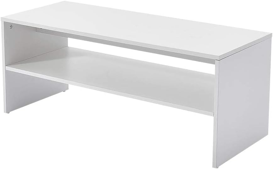 Panana 2-Tier Coffee Table Simple Couch Sofa Side End Table Tea Accent Table ...