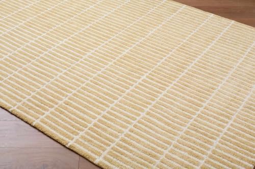 Hauteloom Finial Wool Living Room, Bedroom Area Rug - Neutral Modern Minimali...