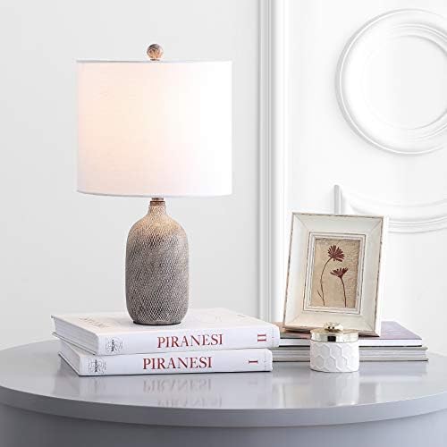 SAFAVIEH Lighting Collection Alvaro Wash Grey 19-inch Bedroom Living Room Hom...