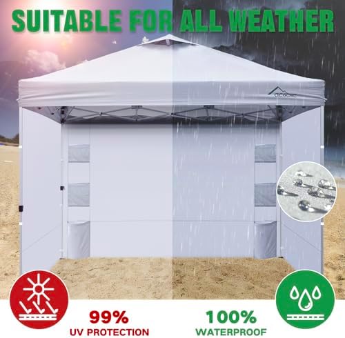 Acepic Instant Canopy Sidewalls 10x10 FT for Pop Up Canopy, Waterproof and UV...