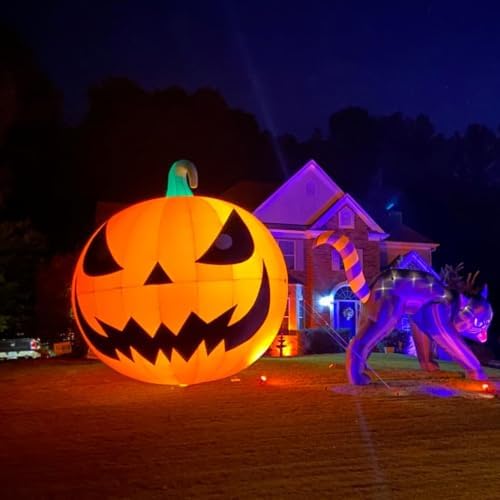 15FT Halloween Inflatables Pumpkin Decorations with 750W Air Blower