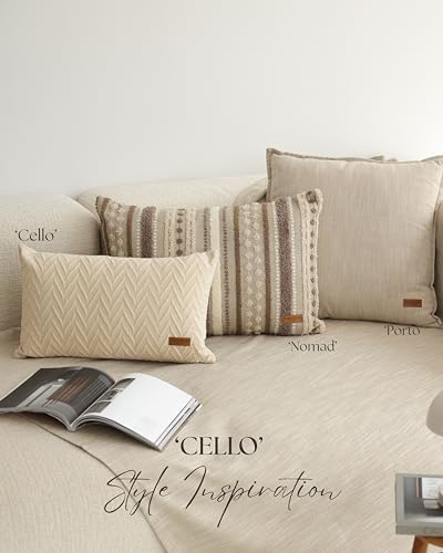 Throw Pillow Covers, Pack of 1 Cozy Soft and Comfortable Pillow Cases Acrylic...