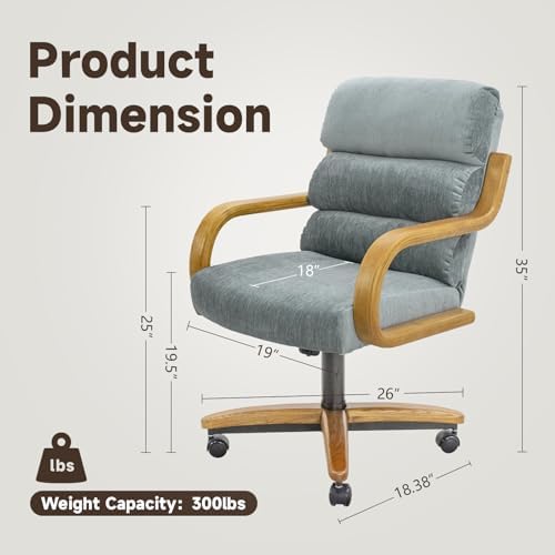 Chromcraft Nova Swivel-Tilt Caster Dining Chair - Chestnut - Lake - 4pc