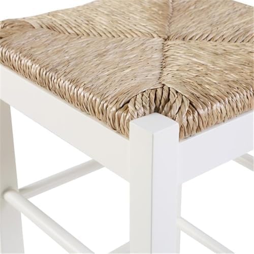 Boraam Square Rush Backless Counter Height Kitchen Stool - Cream