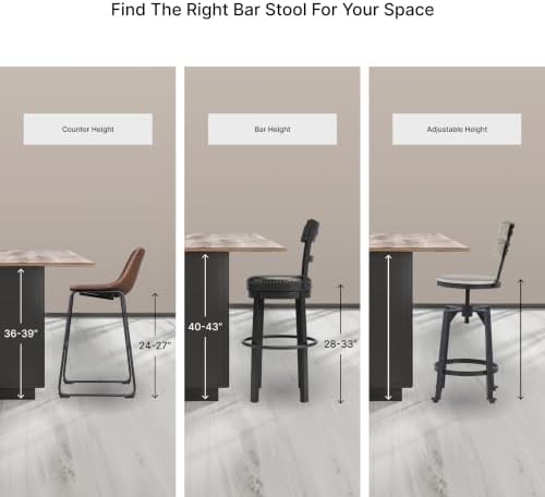 Signature Design by Ashley 1-Piece Swivel Counter Height Bar Stool, Gray