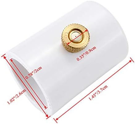 CozyCabin 1/2 inch PVC Splitter With Brass Mist Nozzle (Pack of 20)
