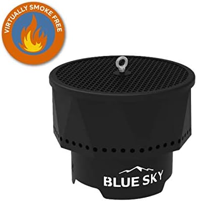 Blue Sky Outdoor Living Ridge Portable Fire Pit, Smokeless Fire Pit with Spar...
