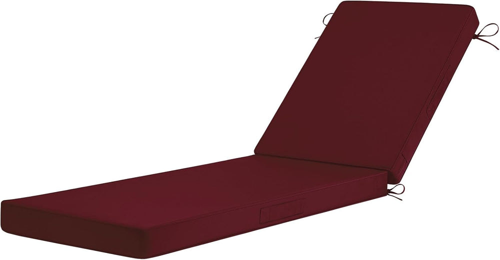 Basic Beyond Chaise Lounge Cushions Outdoor, 3-Layer Waterproof Outdoor Furni...