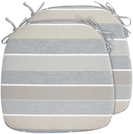 FUNHOME Outdoor Chair Cushions Set of 2,Patio Seat Cushion 17"x16"x...
