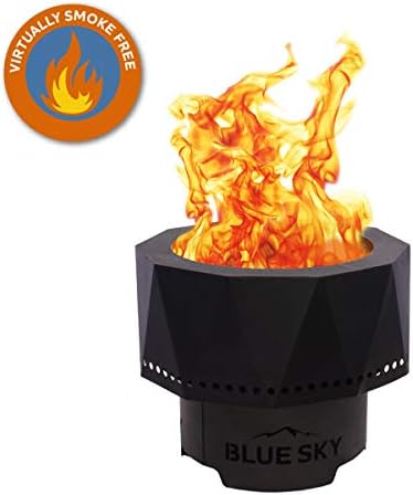 Blue Sky Outdoor Living Ridge Portable Fire Pit, Smokeless Fire Pit with Spar...