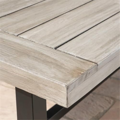 GDFStudio Cassie Outdoor Modern Industrial 3 Piece Acacia Wood Picnic Dining ...