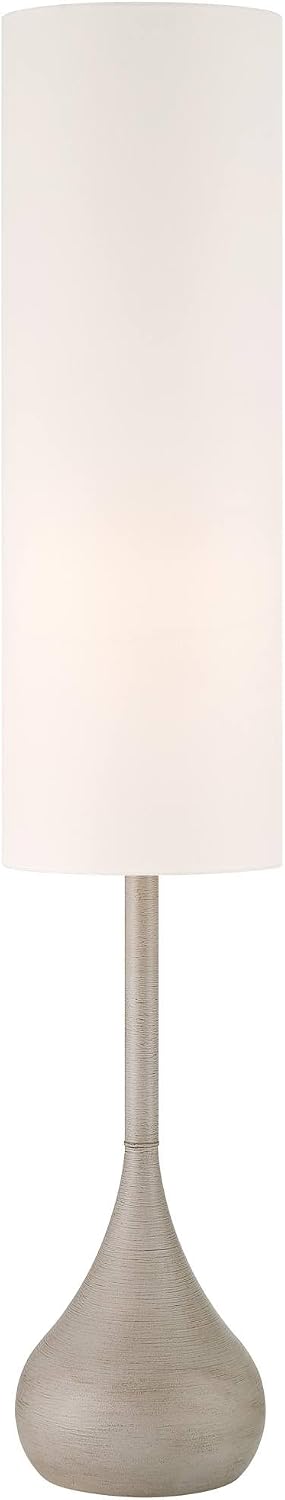 Possini Euro Design Moderne Droplet 62" Tall Natural Gray Floor Lamp