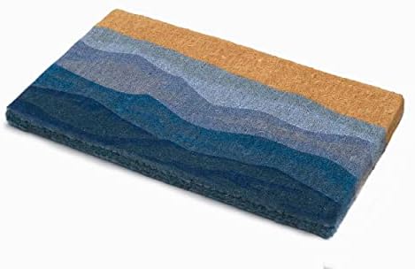 Fab Habitat Geometric Abstract Nature Extra Thick Doormat - Handwoven, Durabl...