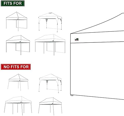 Eurmax USA 10x20 Pop Up Canopy SunWall-UV Protection for Tents,Blocks Sunligh...