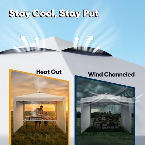 Quictent 10x10 Pop Up Canopy Tent with 2 Sidewalls