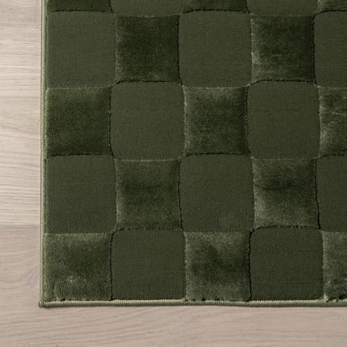 nuLOOM Alaiya Green Checkered Washable Area Rug, 4' x 6'
