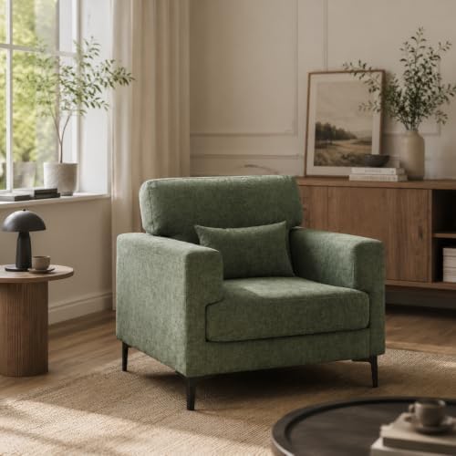 Oversized Accent Chair Armchair with Metal Legs