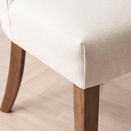VKNOW Dining Chairs Set of 2, Fabric Dining Chairs, Beige