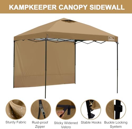 10x10 canopy tent sidewalls with zipper for canopy shown in use