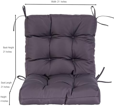 QILLOWAY Outdoor Chair Cushion for Patio Furniture, Waterproof Patio Cushions...