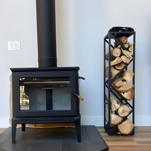Yohsnor 46x12in Indoor Firewood Rack,Multiple Storage Zones for Fire Pits