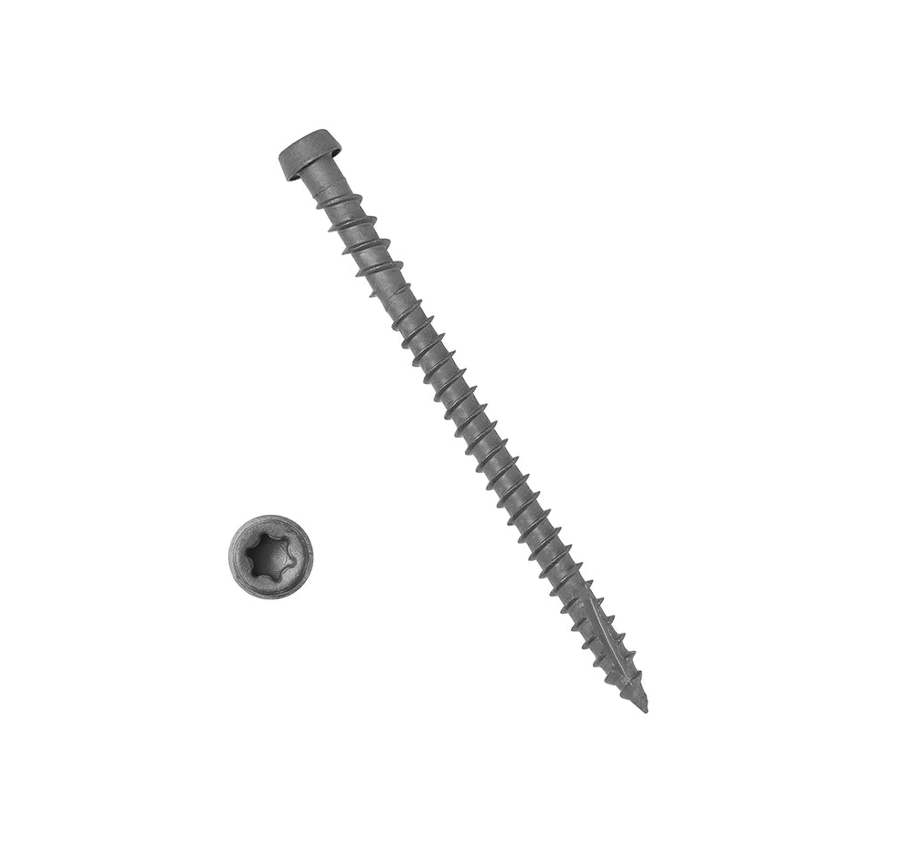 Composite Decking Coated Wood Screw #10 x 2-3/4,Dark Gray, 350