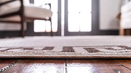 Unique Loom Athens Collection Classic Geometric Modern Border Design Area Rug...