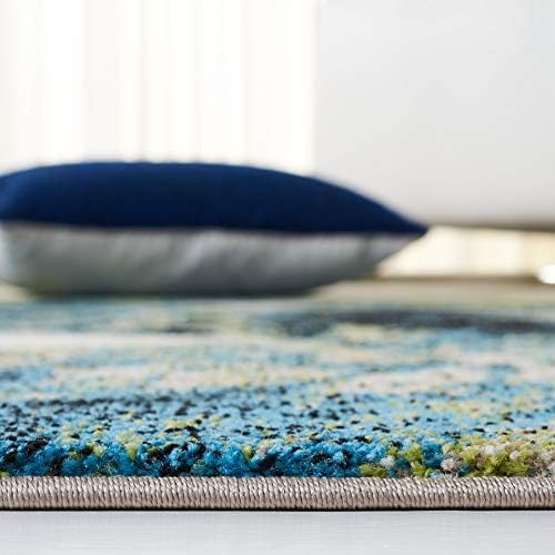 SAFAVIEH Glacier Collection X-Large Area Rug - 11' x 15', Navy & ...