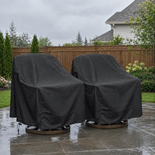 Outdoor Swivel Chair Cover, 29 x 31 x 38.5 in, Patio Furniture Cover